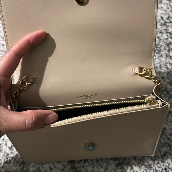 Authentic - YSL Kate Small Tassel Dark Beige - Picture 3 of 5